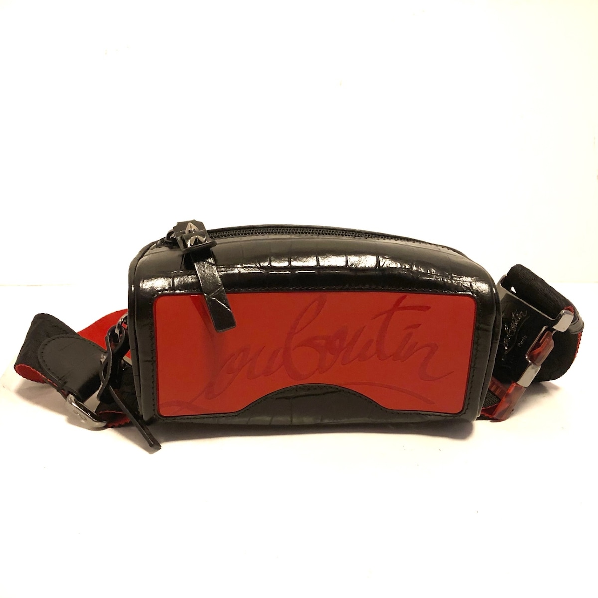 クリスチャンルブタン/ウエストポーチ/ブラスタークロスボディバッグ