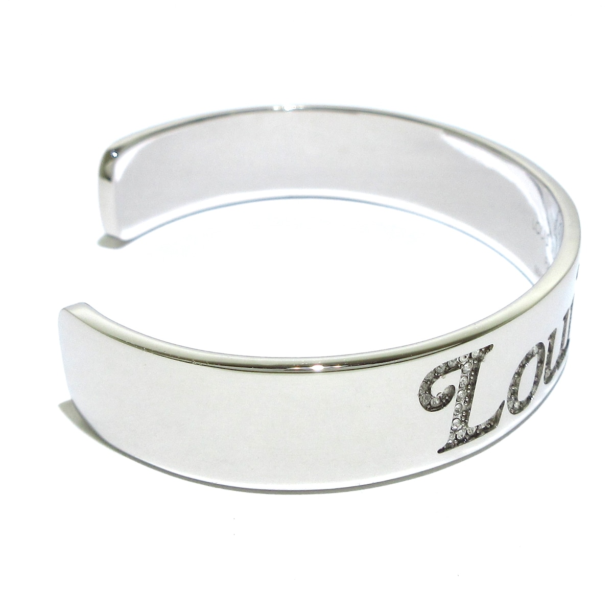 ルイヴィトン/バングル/ブラスレ・スクエアード LVストラス/シルバー