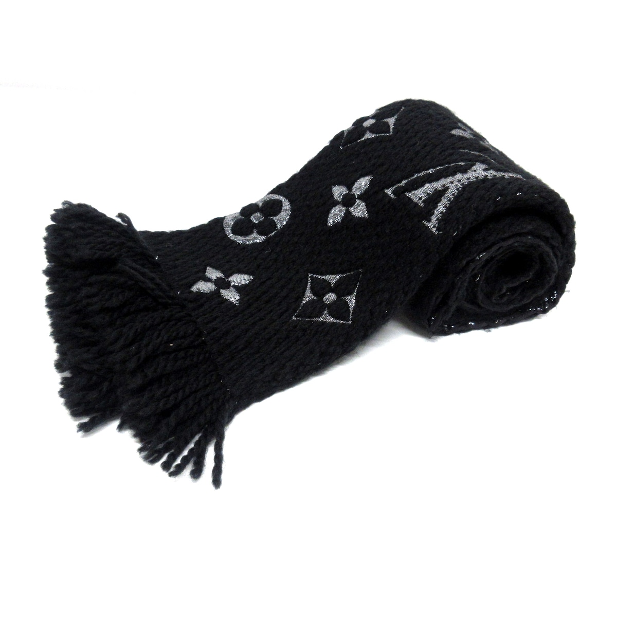 ルイヴィトン/マフラー/ノワール/サイズ：175 x 30 cm (幅 x マチ) の