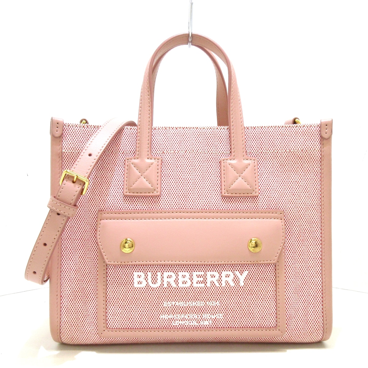 バーバリーロンドンイングランド/トートバッグ/ミニ ツートン