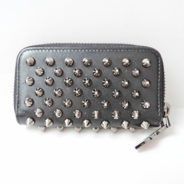 クリスチャンルブタン/キーケース/パネトーネ/黒×シルバー/型番