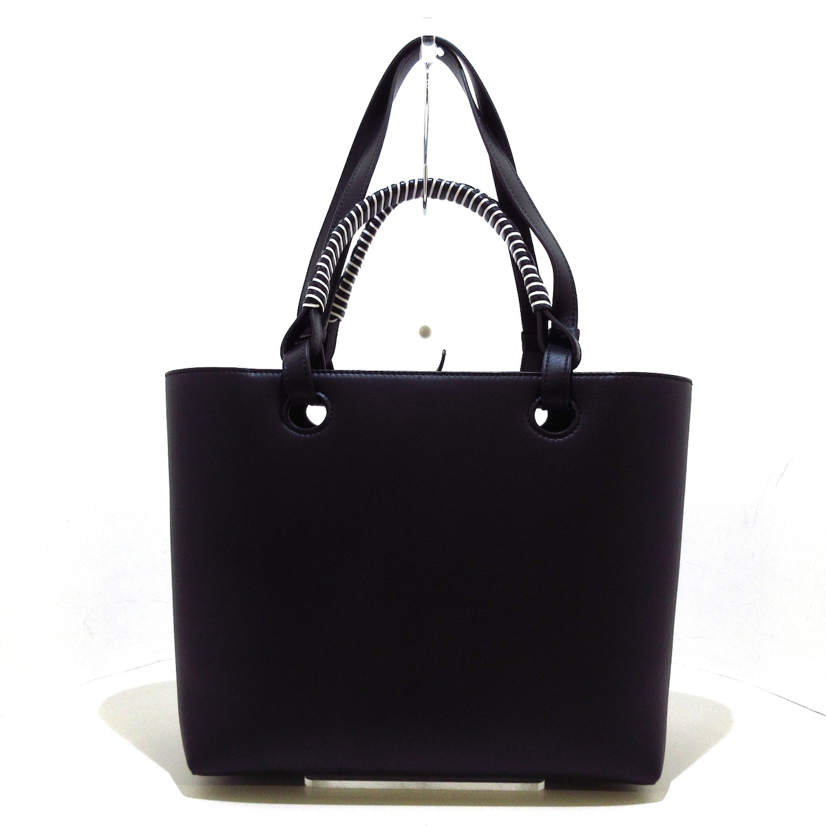 ロエベ/トートバッグ/アナグラム トートバッグ スモール/黒×白/カーフ