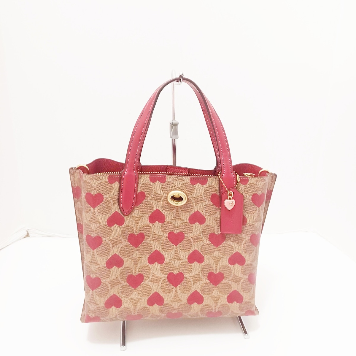 コーチ/トートバッグ/ウィロウ トート 24 シグネチャー キャンバス