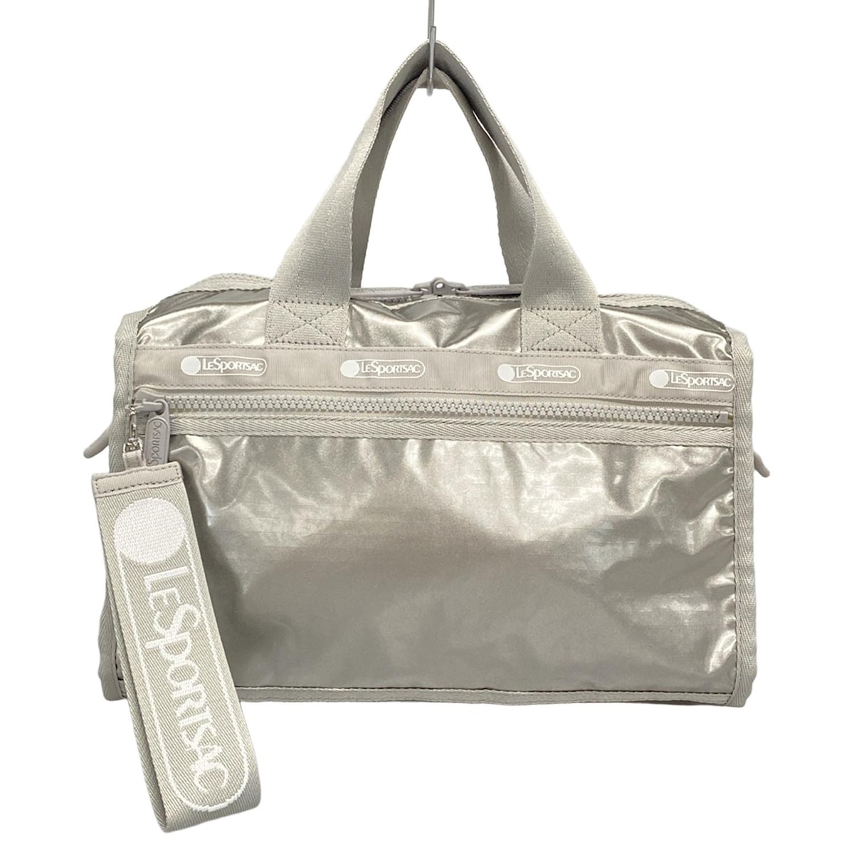 レスポートサック/ボストンバッグ/シルバー×グレー×白/レスポナイロン