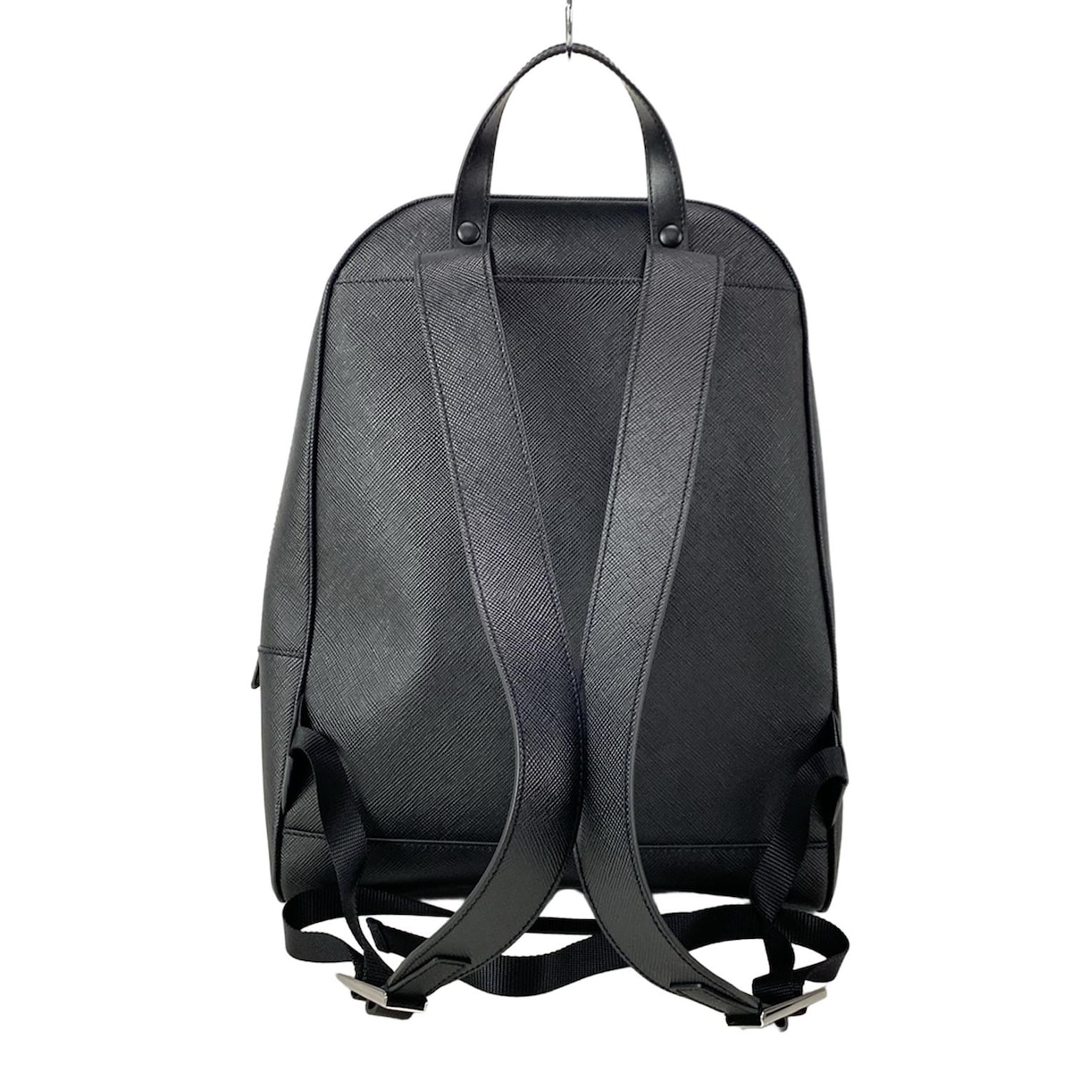 プラダ/リュックサック/サフィアーノレザー バックパック/黒