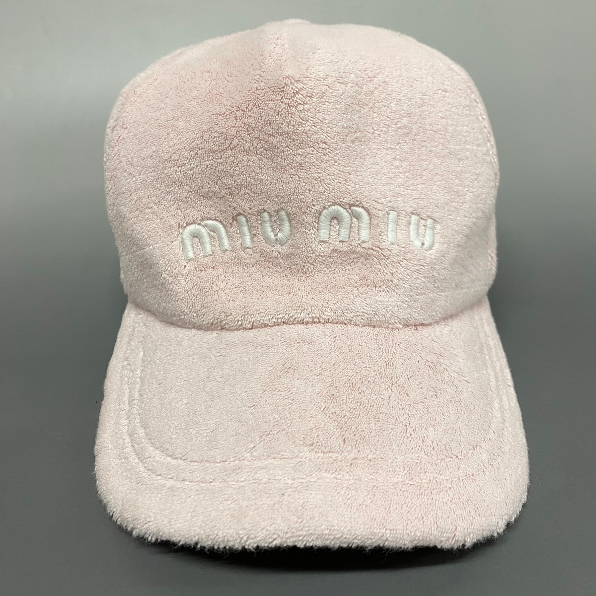 miumiu テリークロス パイル地 キャップ miumiu テリークロス パイル地