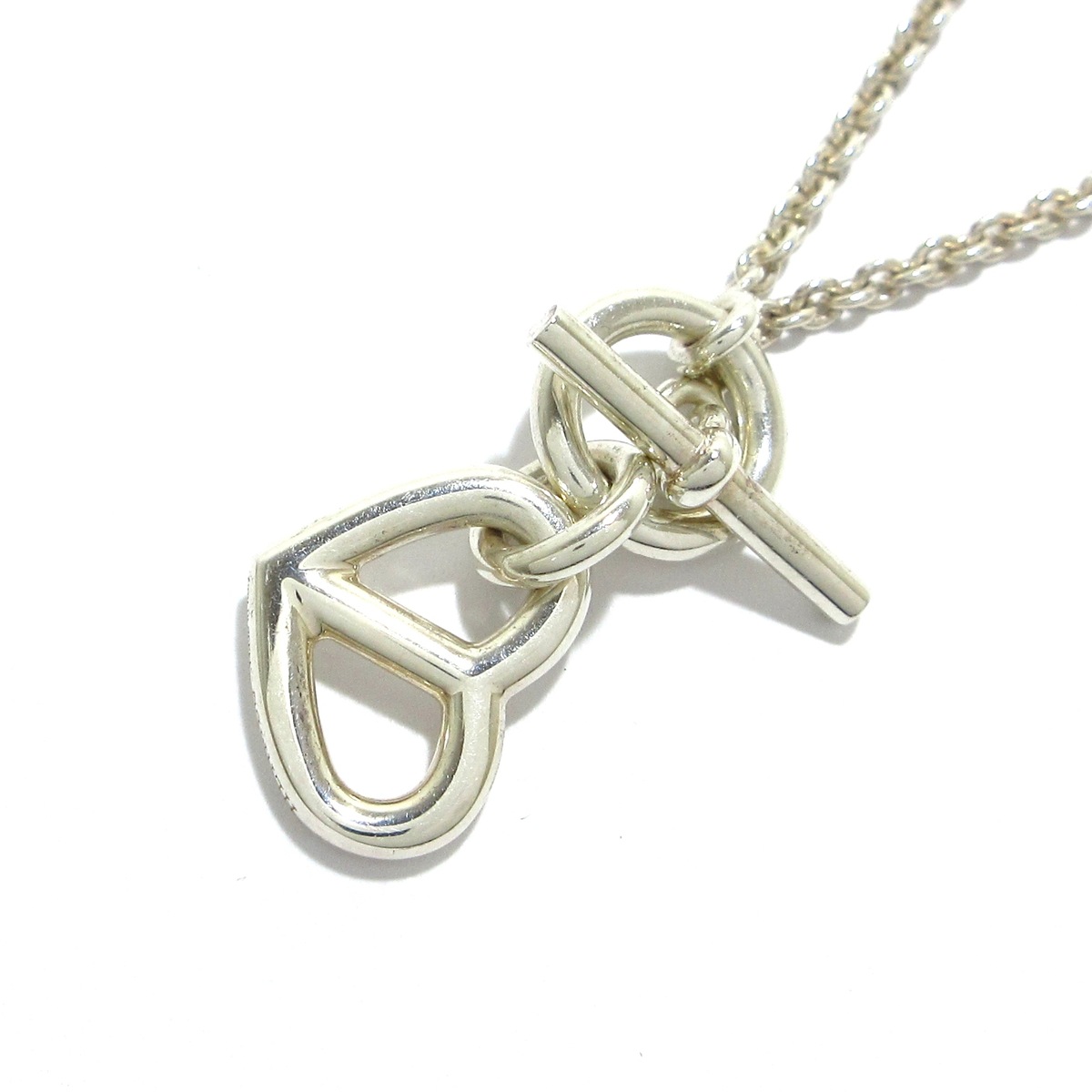 エルメス/ネックレス/シェーヌダンクルアミュレットハート/シルバー