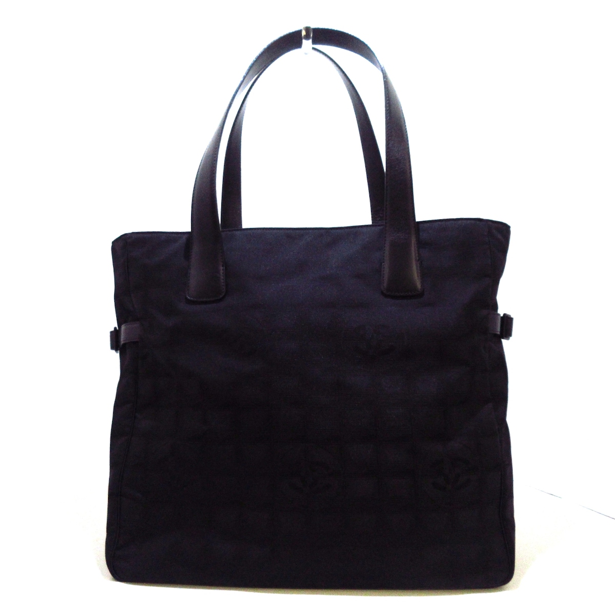 シャネル/トートバッグ/ニュートラベルライントートGM/黒/ナイロン