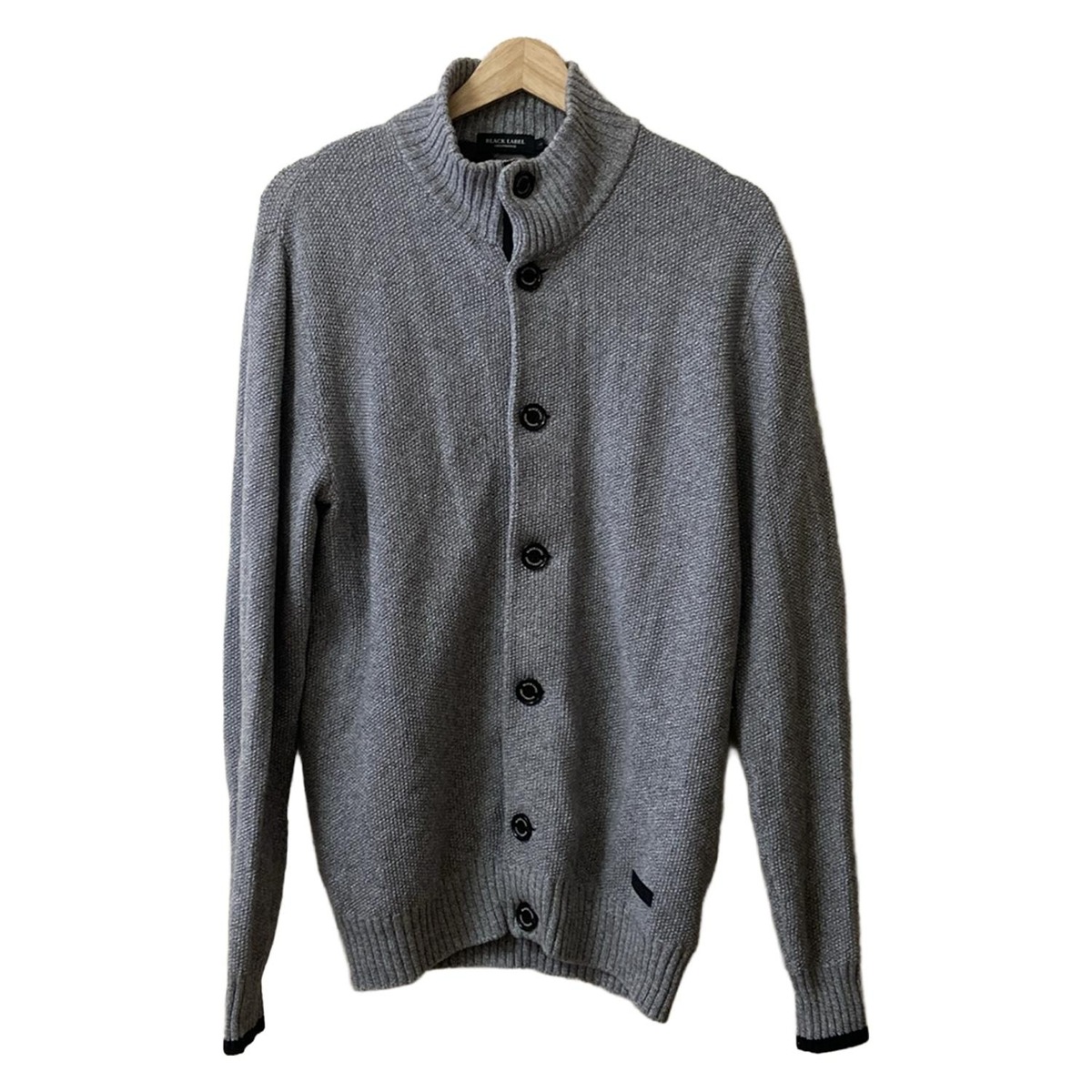 ブラックレーベルクレストブリッジ/カーディガン/グレー/サイズ：Lの