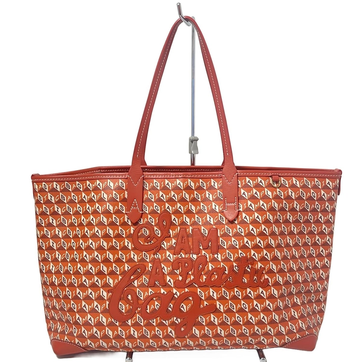 アニヤハインドマーチ/トートバッグ/I am a Plastic Bag Tote/オレンジ