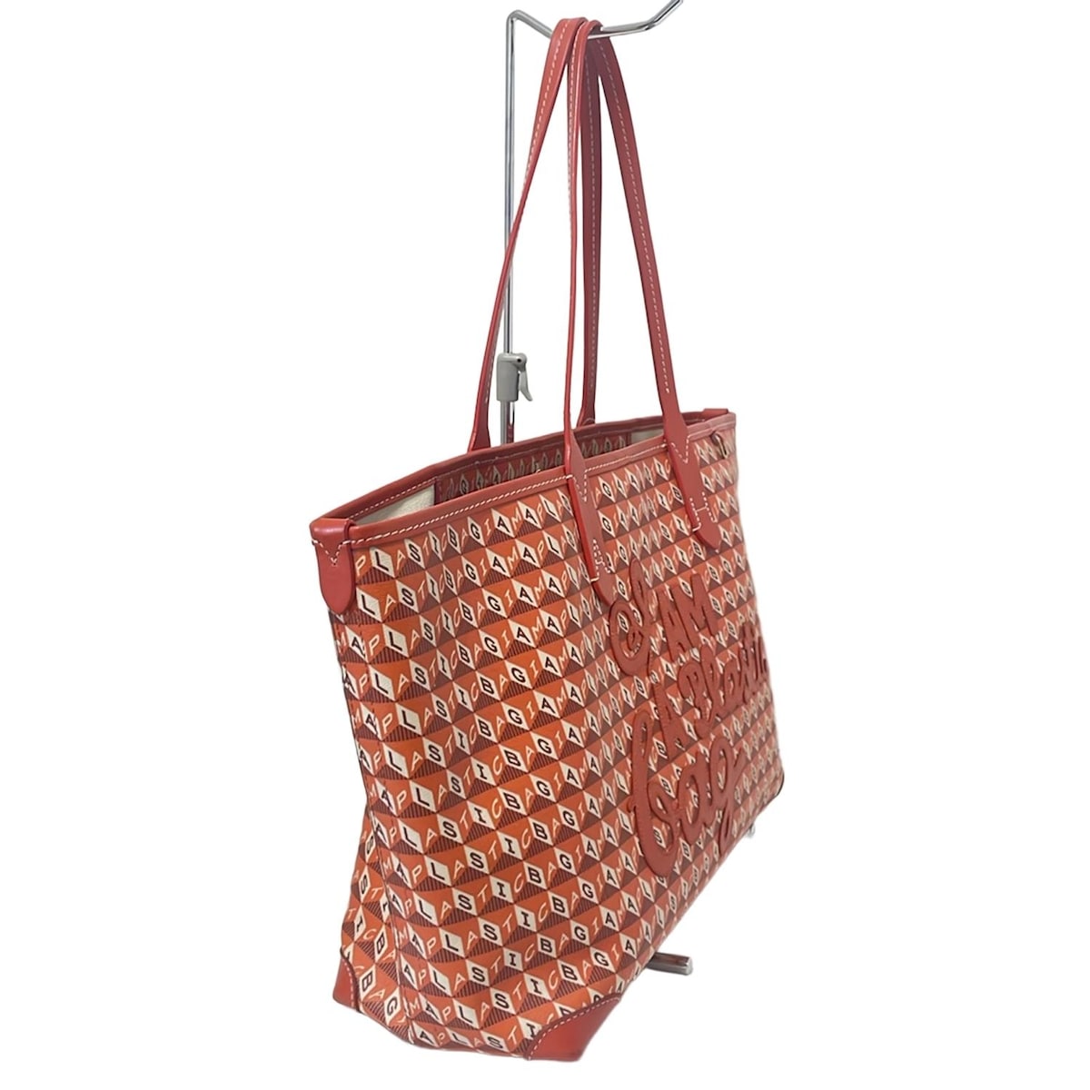 アニヤハインドマーチ/トートバッグ/I am a Plastic Bag Tote/オレンジ