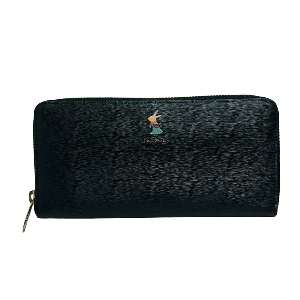 ポールスミス 長財布 - 黒 うさぎ/ラウンドファスナー レザー