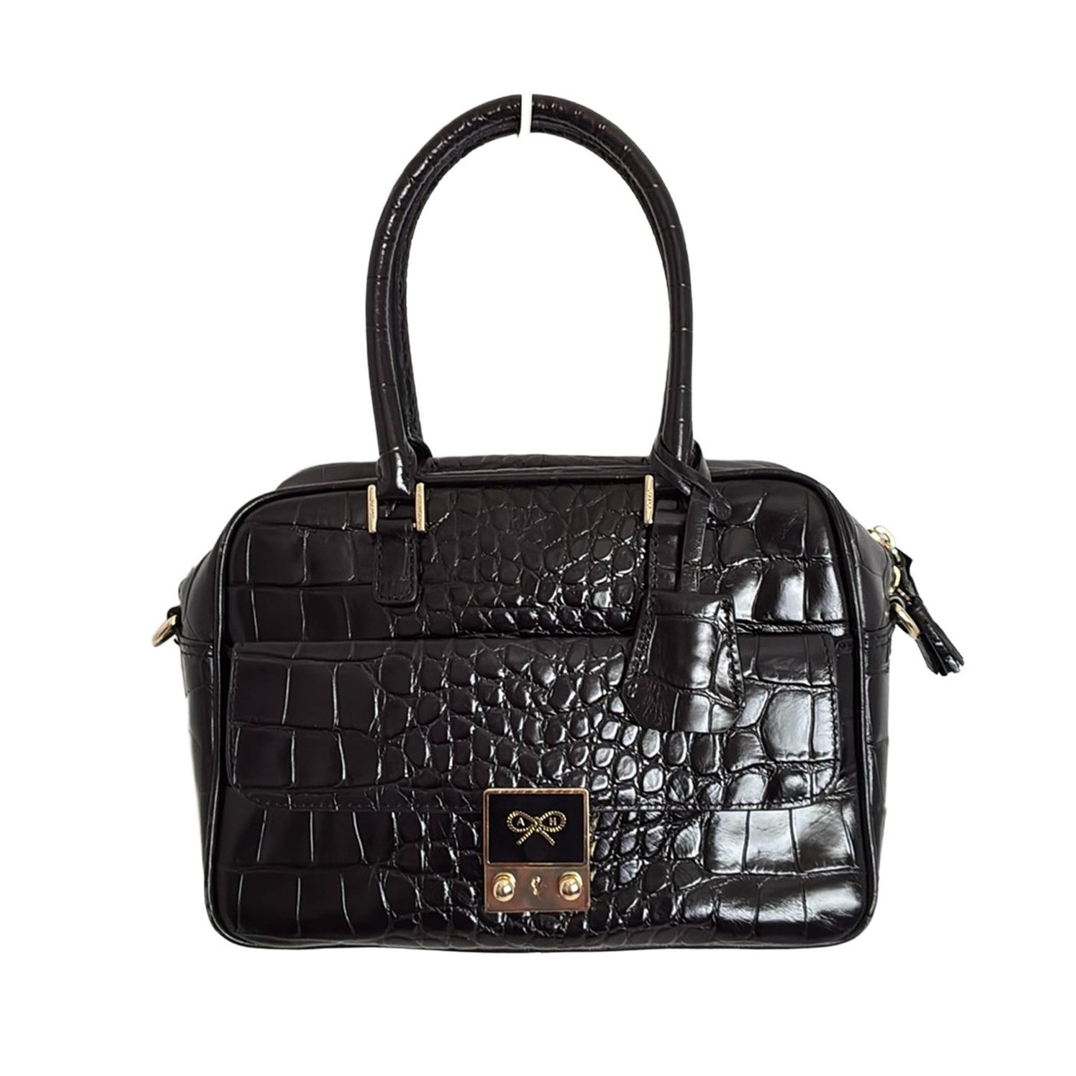 アニヤハインドマーチ/ハンドバッグ/カーカー/黒/レザーの買取実績