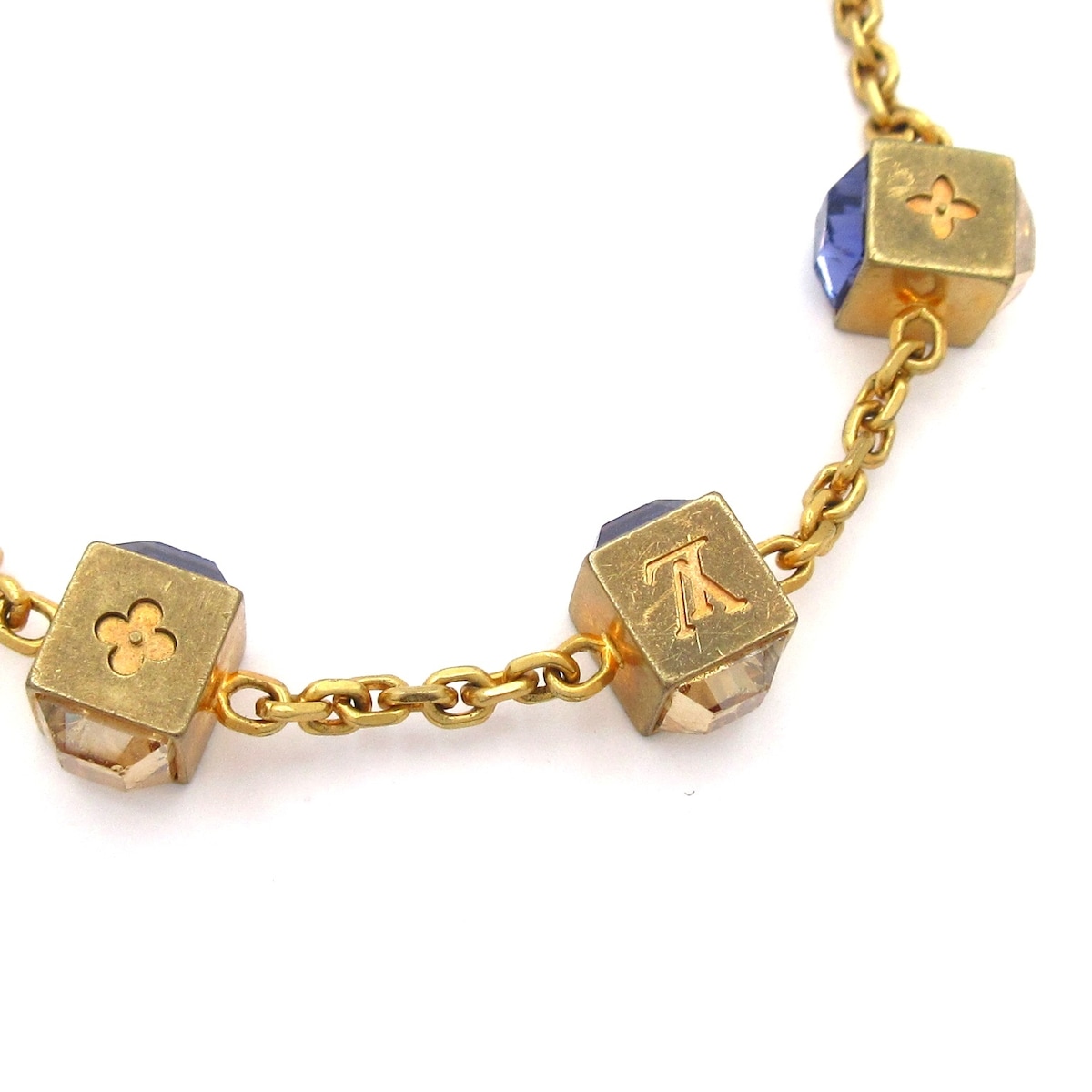 ルイヴィトン/ブレスレット/ブラスレ・ギャンブル/ゴールド×パープル