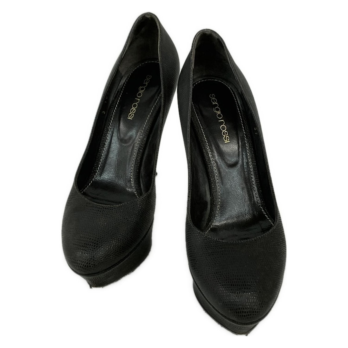 セルジオロッシ パンプス 37 レディース - ダークブラウン レザー