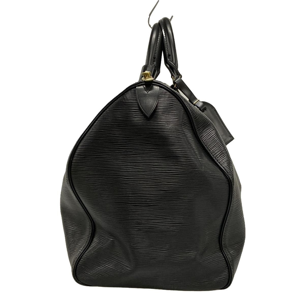 ルイヴィトン/ボストンバッグ/キーポル50/ノワール/レザー（LVロゴの