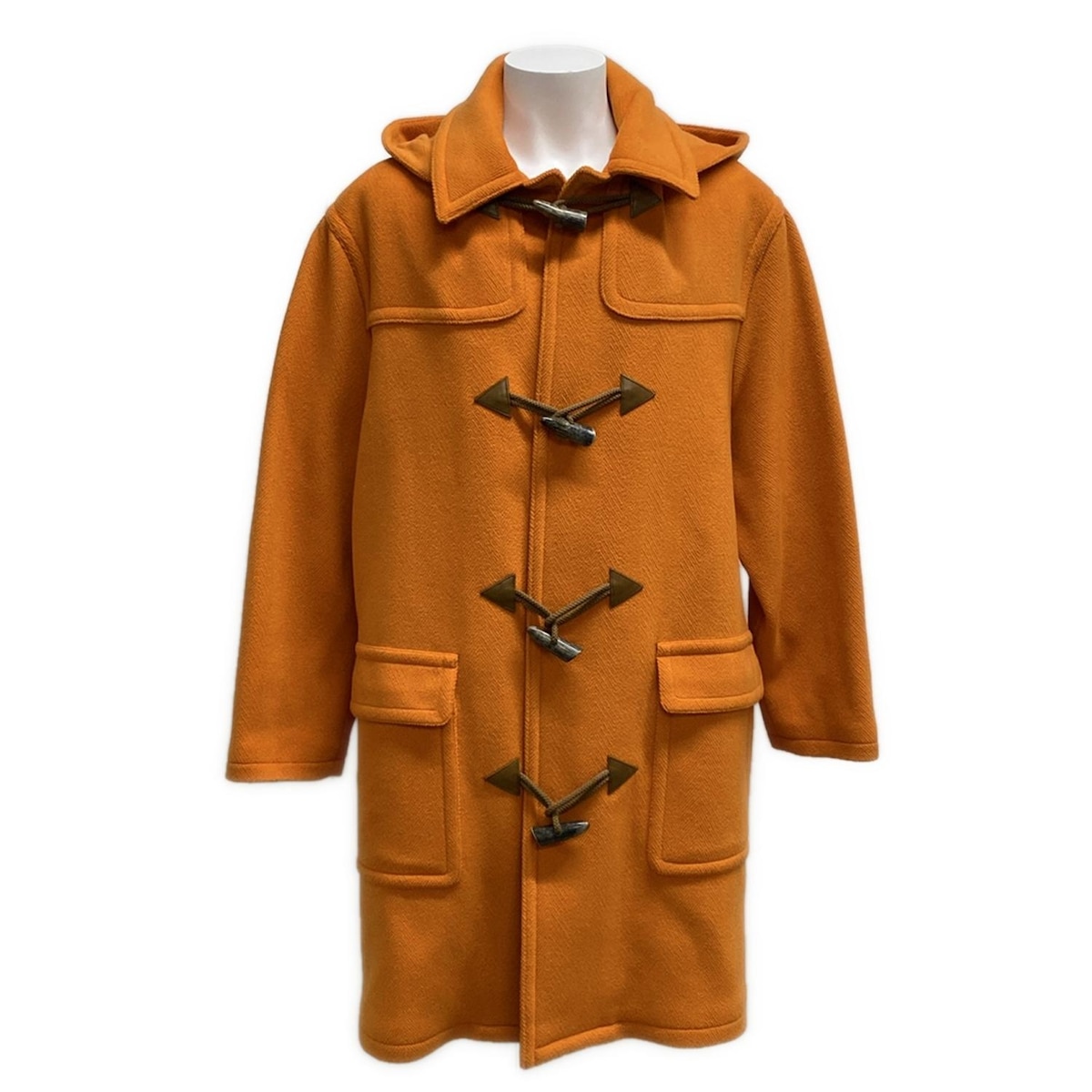 エルメス ダッフルコート サイズ48 L メンズ - オレンジ 長袖/秋/冬