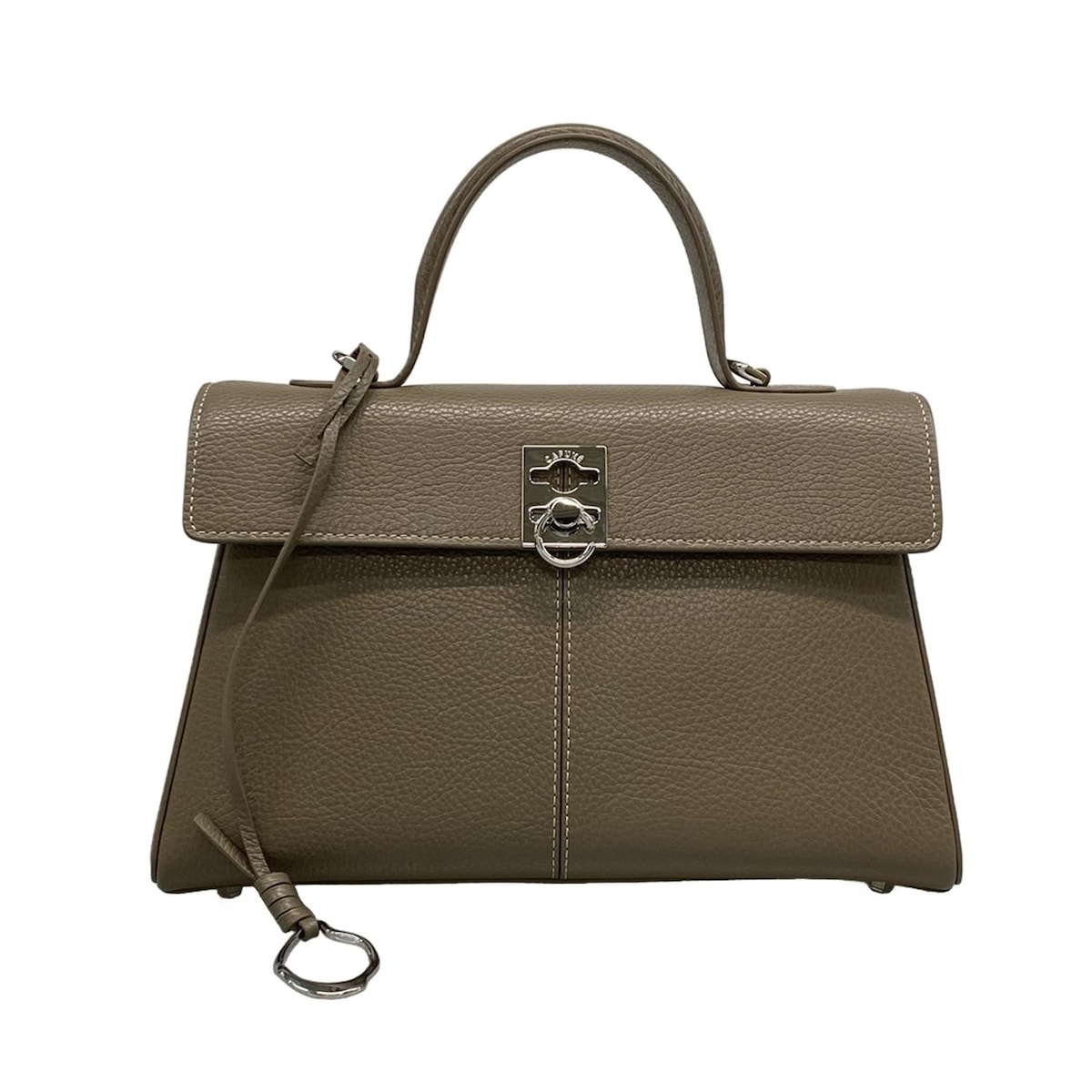 カフネ/ハンドバッグ/スタンスバッグ/グレーベージュ/レザーの買取実績