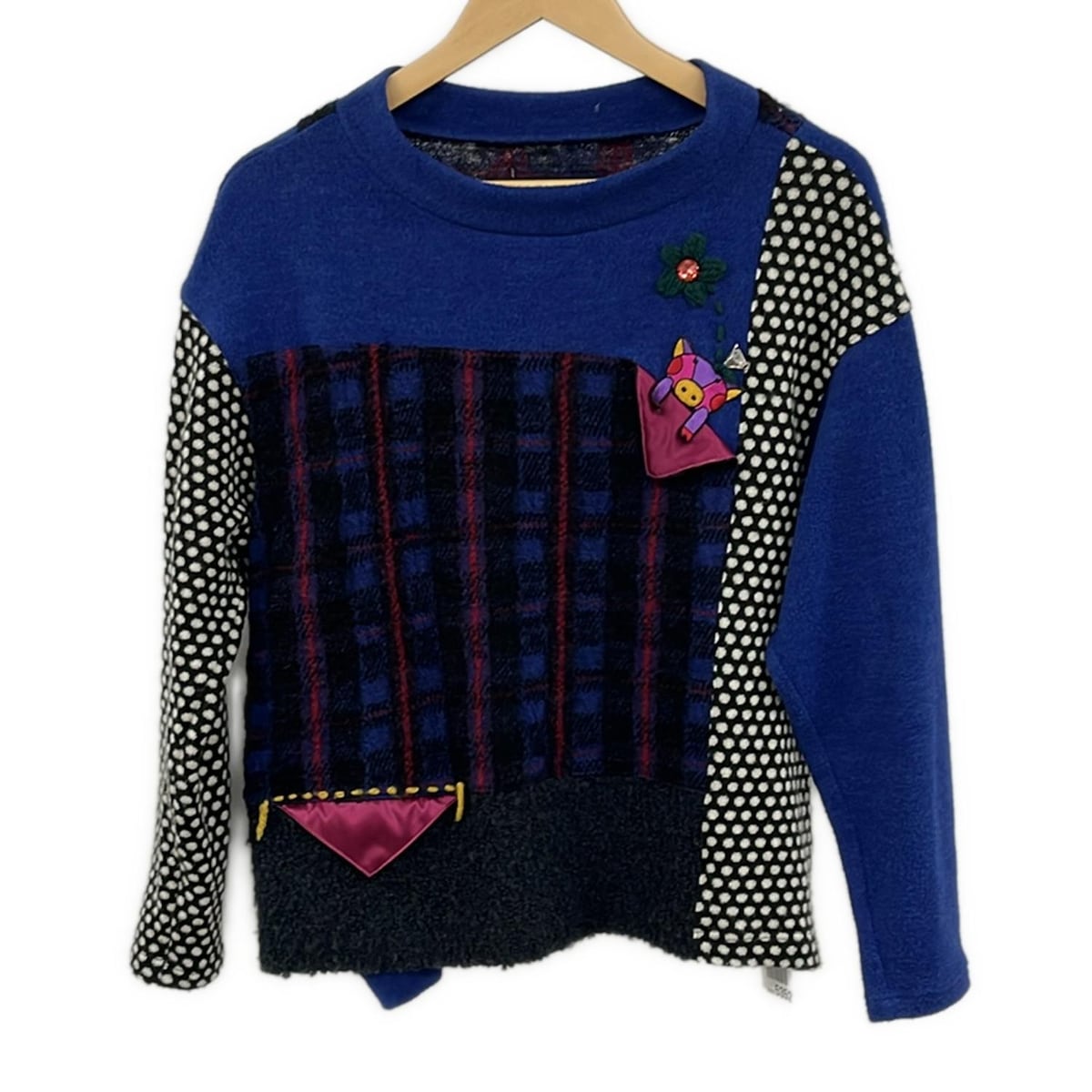 アルベロベロ OLLEBOREBLA 動物刺繍 長袖セーター アルベロベロ