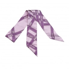 HERMES(エルメス)/ツイリー「ボルデュック」/×ライトグレー