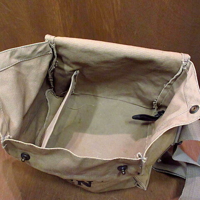 ビンテージ40's○U.S.NAVY NDO MARK 1 ガスマスクバッグ○210217n4