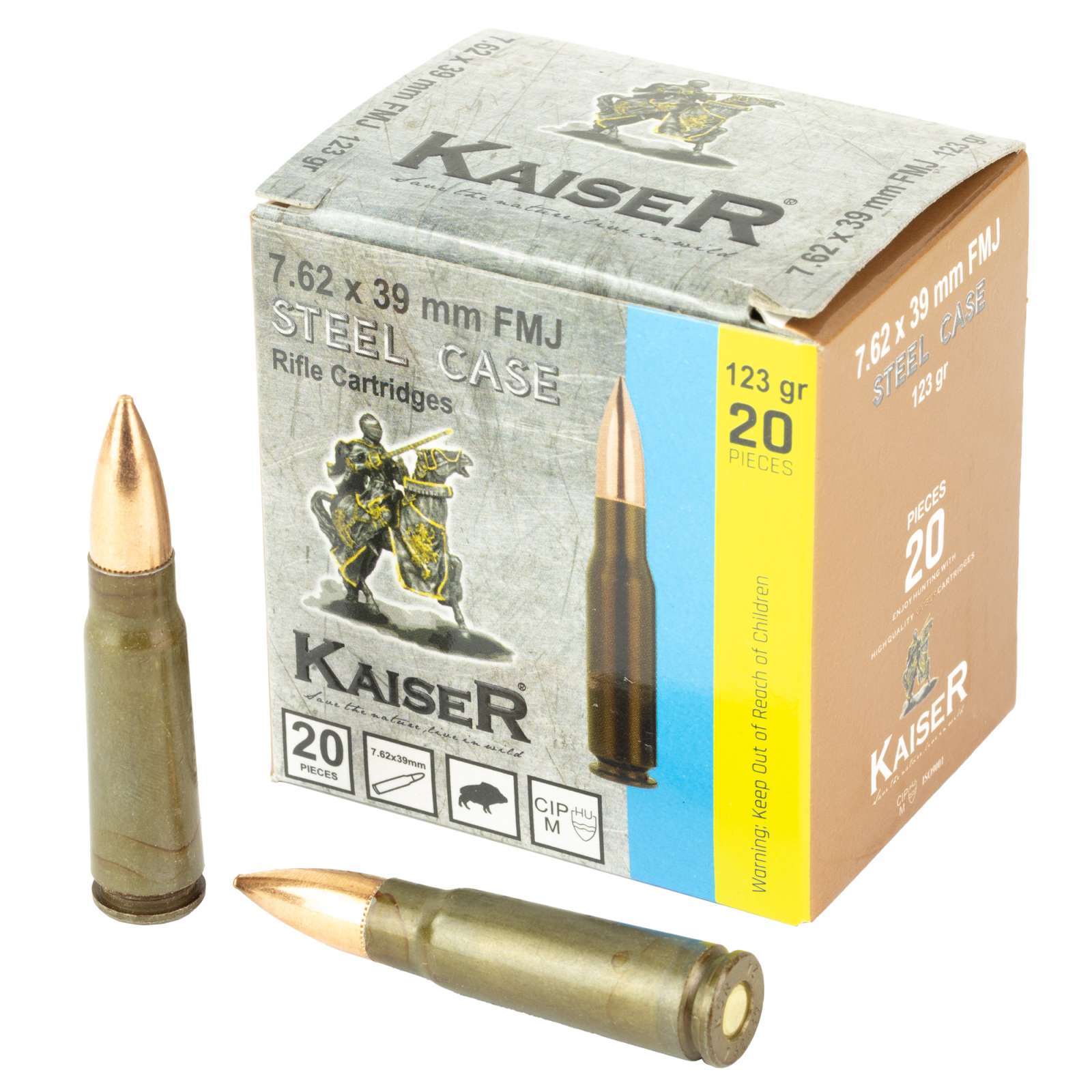 Century Arms AM8313 Kaiser 7.62X39 123gr Full Metal Jacket 20