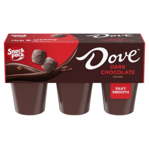 Snack Pack Dove Dark Chocolate Pudding, 3.25 oz, 6 count - ShopRite