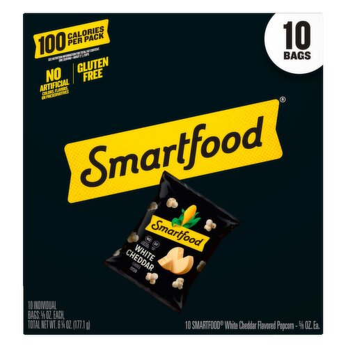 Smartfood Popcorn White Cheddar Flavored 5/8 Oz, 10 Count - Price Rite
