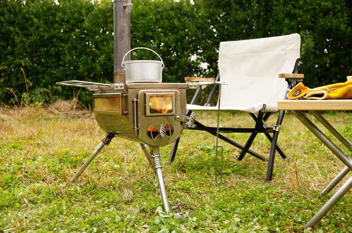 ウッドストーブサイドヴューMサイズ ケース付き2点セット｜tent-Mark