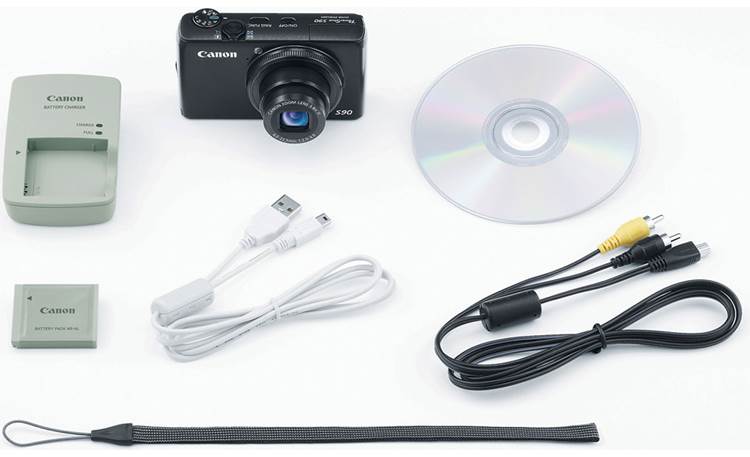 Canon PowerShot S90 10-megapixel digital camera with 3.8X optical