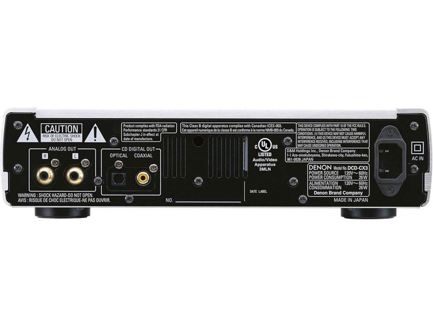 Denon CX3 CD/SACD/AM/FM component shelf system at Crutchfield