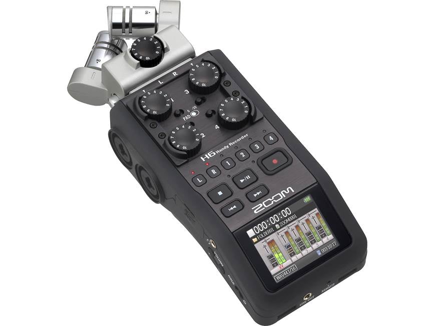 Zoom H6 Handy Handheld 6-track digital recorder at Crutchfield