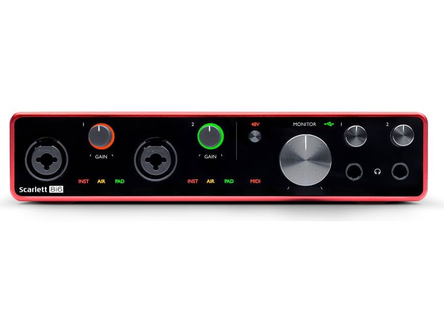 Focusrite Scarlett 8i6 (3rd Generation) USB 2.0 (Type-C) audio