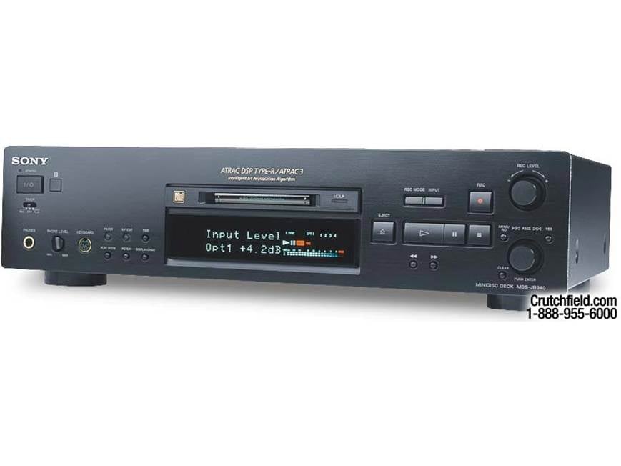 Sony MDS-JB940 MiniDisc player/recorder at Crutchfield