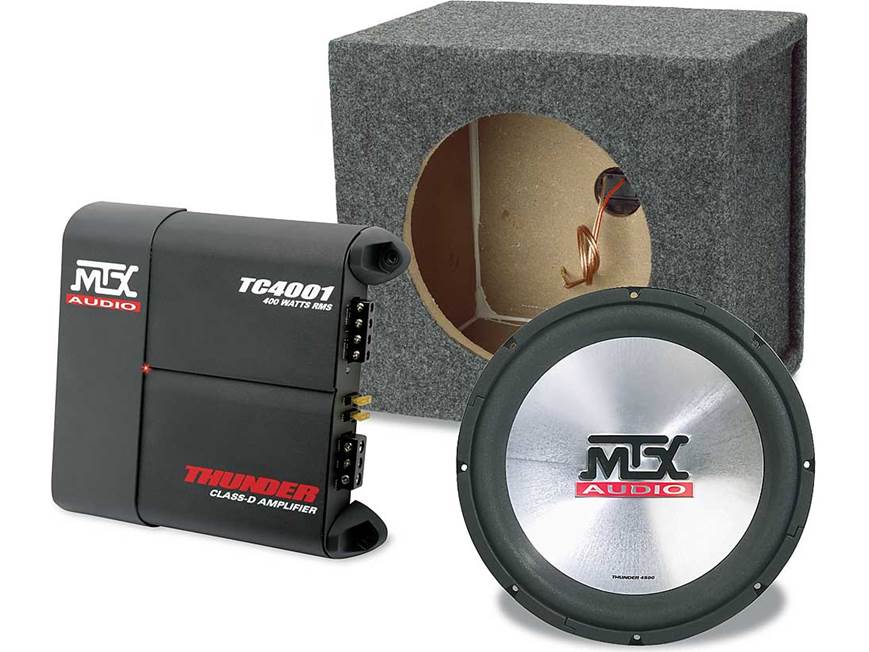 MTX Bass Package Thunder TC4001 mono amplifier Thunder4500 12