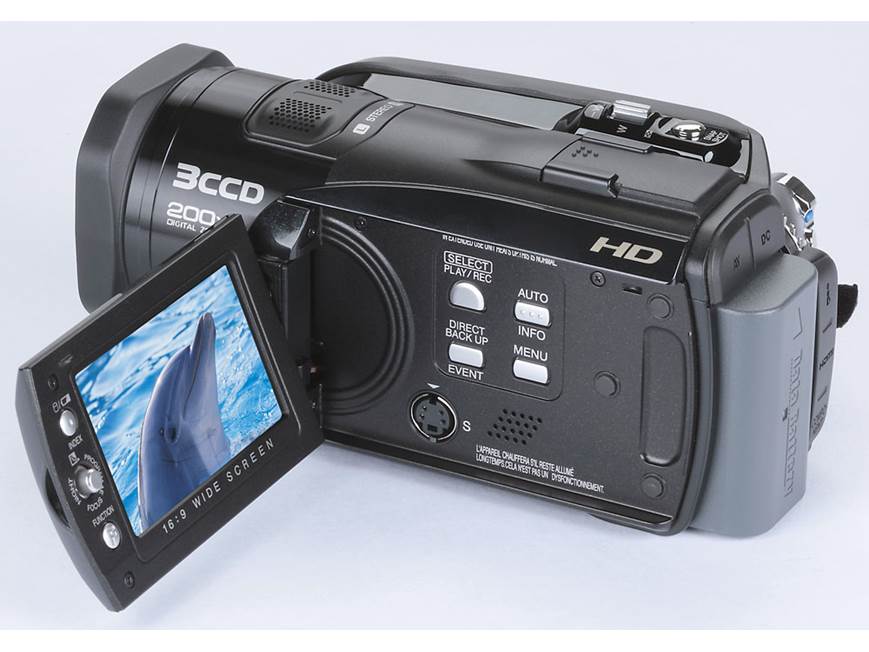 JVC GZ-HD3 60GB high-definition hard drive camcorder at Crutchfield