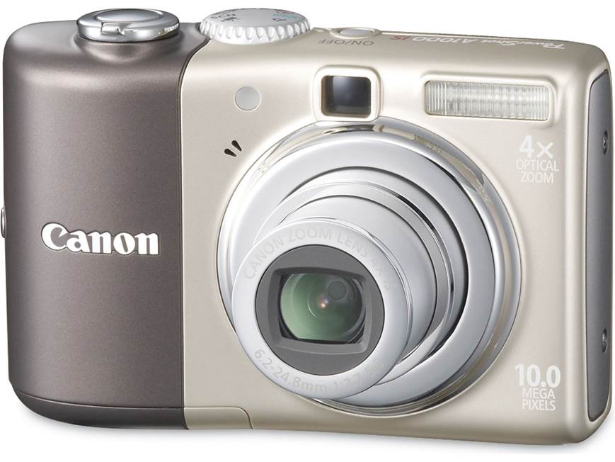 Canon PowerShot A1000 IS (Brown) 10-megapixel digital camera with