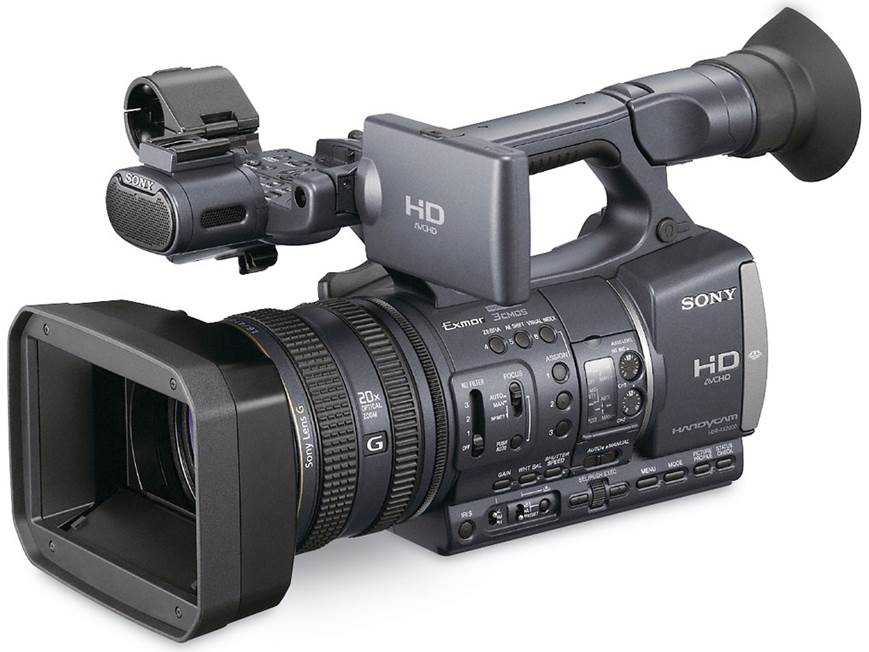 Sony HDR-AX2000 Handycam® Professional HD camcorder at Crutchfield