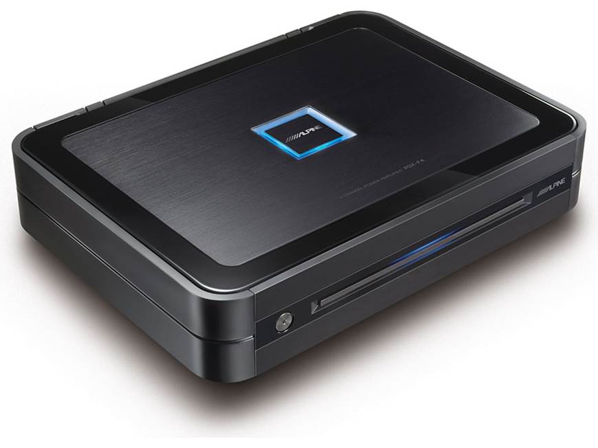 Alpine PDX-F4 4-channel car amplifier — 100 watts RMS x 4 at