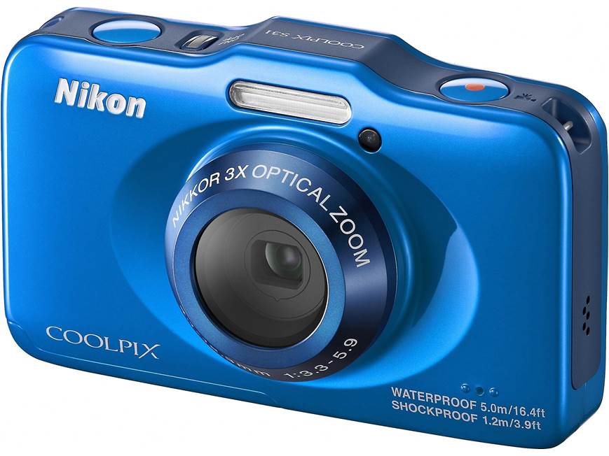 Nikon Coolpix S31 (Blue) 10.1-megapixel waterproof digital camera