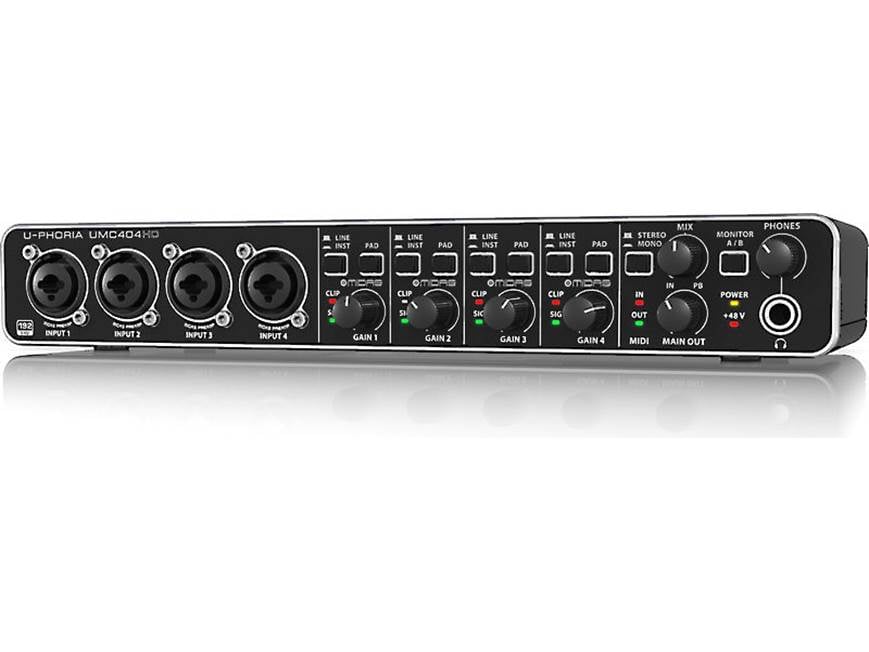 Behringer U-Phoria UMC404HD USB 2.0 audio interface for Mac® and