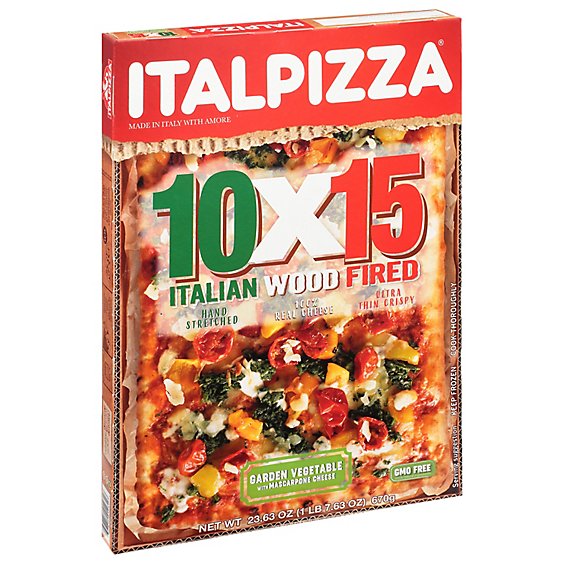 Italpizza 10 X 15 Garden Veg Wood Fire - 23.6 OZ - vons