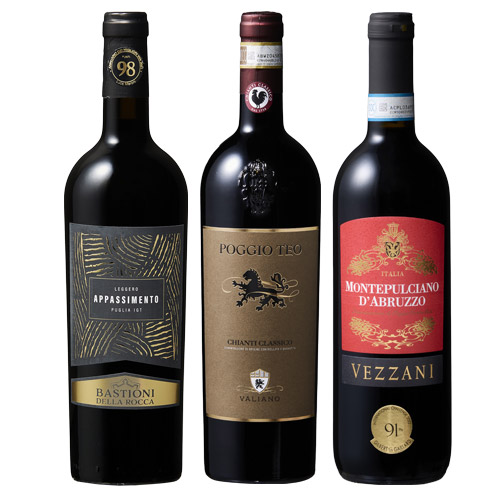 送料当社負担】イタリア高評価赤ワイン3本セット | ANAショッピング A