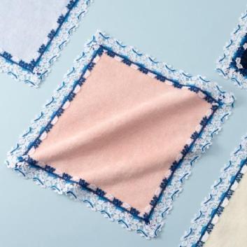 ANAオリジナル＞近沢レース店 for ANA ハンカチ（ピンク）