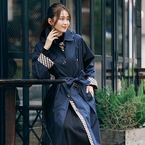 ANAオリジナル＞Aquascutumレインコート/レディース/ネイビー／M | ANA