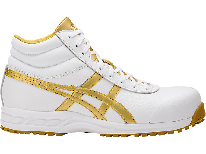 ウィンジョブ®71S 3E相当 | ホワイト×ゴールド | ハイカット | 【ASICS