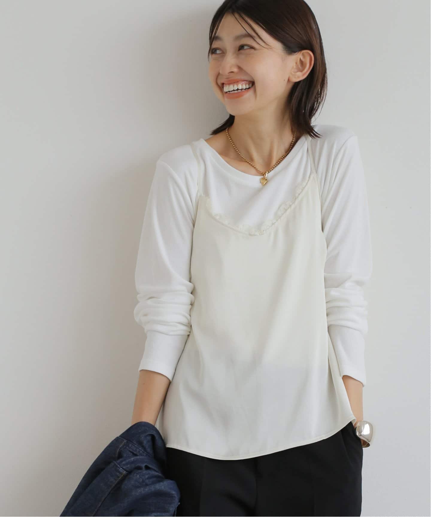 サテンレースキャミソール（シャツ／ブラウス）｜SLOBE IENA（スローブ