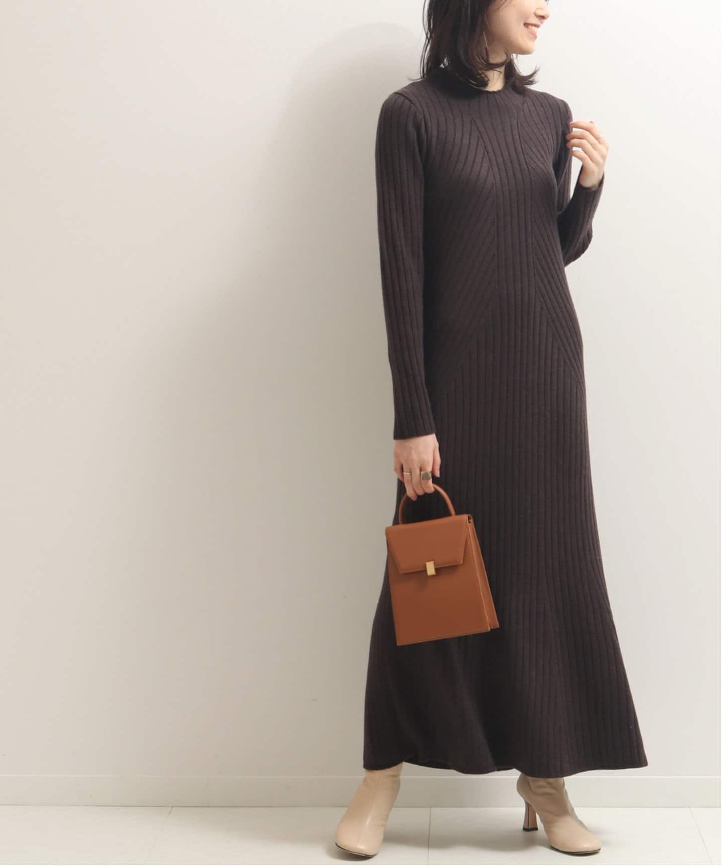 NOBLE ノーブル】リブマーメイドニットワンピース◇[品番：BYCW0000297