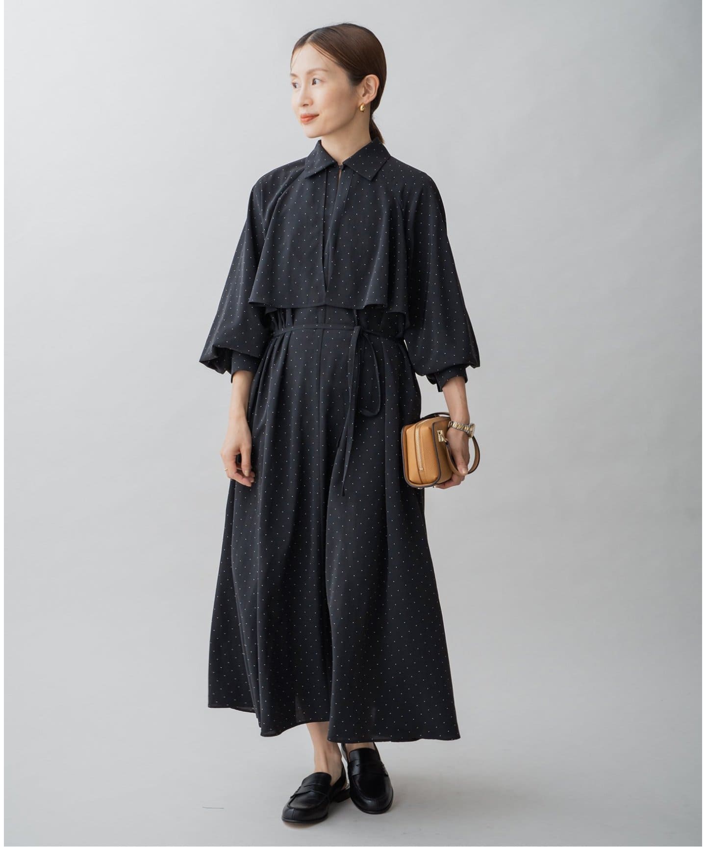 WEB限定/追加》ドットサッシュワンピース（ワンピース）｜IENA（イエナ