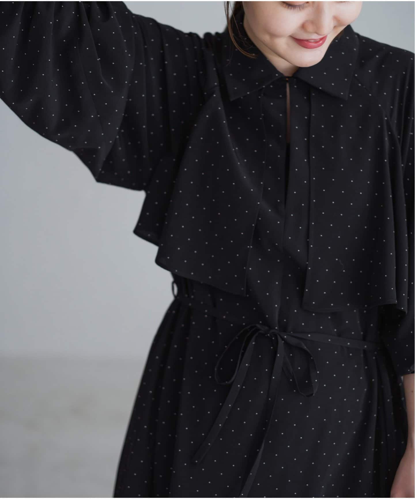 WEB限定/追加》ドットサッシュワンピース（ワンピース）｜IENA（イエナ